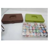 3 Containers full of thread