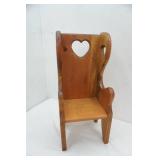 wooden doll chair 19" tall
