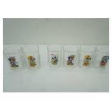 Vintage Disney Square Shaped Drinking Glasses (McDonalds 2000)