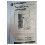 Black & Decker Thermal Carafe Coffee Maker (new with tag)