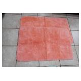 2ct Rubber Backed Peach Bath Rugs