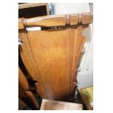 vintage wooden twin-sized headboard