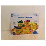 NEW LEARNING RESOURCES FARMERS MARKET COLOR SORTING SET