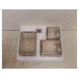 NEW EVERGREEN LED GLASS CUBE TOWERS 3PK