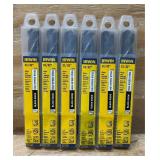 Irwin Silver and Deming Drill Bit 21/32  lot of 6