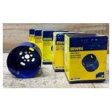 Irwin Hole Saw 3-1/2  lot of 5