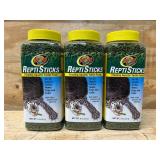 ZooMed ReptiSticks Floating Aquatic Turtle Food lot of 3