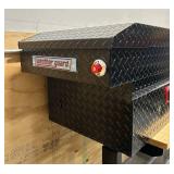 Weather Guard 72in. Saddle Truck Box, Gloss Black MSRP $1204 (doesn t open)