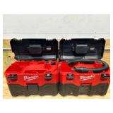 Milwaukee 2 gallon wet/dry vacuum (read description, lot of 2)