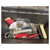 Tool box with arts and crafts supplies