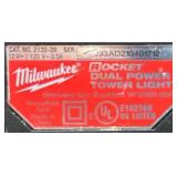 Milwaukee Rocket Dual Power Tower Light lot of 2