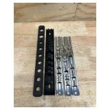 various socket storage rails (lot of 5)