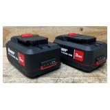 Bauer 20V 3AH Lithium Battery Pack 1702C-B lot of 2