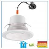 Commercial Electric 4 in Color Changing Interchangeable Recessed Trim lot of 12