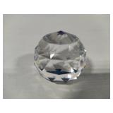 Swarovski Crystal Small Round Faceted Paperweight