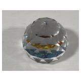 Swarovski Crystal Small Round Faceted Paperweight