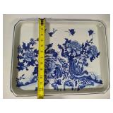 Blue & White Ceramic Asian Themed Tray