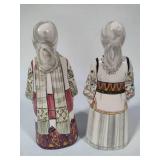 Hand Painted/Signed Greek Porcelain Dolls by Attikh Attica