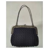 VIntage Crocheted Ladies Purse w/Sterling Silver Frame