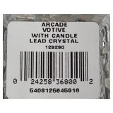 Waterford Crystal "Arcade" Votive Candle Holder w/Candles *New in Box*