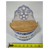 Villeroy & Boch Salt Hanger & Unmarked Flour Canister