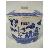 Villeroy & Boch Salt Hanger & Unmarked Flour Canister