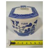 Villeroy & Boch Salt Hanger & Unmarked Flour Canister