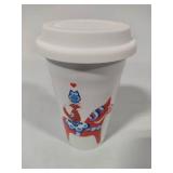 Swedish Themed Porcelain Travel Mug