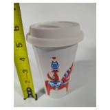 Swedish Themed Porcelain Travel Mug