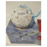Lladro 2004, 2005 & 2006 Round Ball Christmas Ornaments w/Box