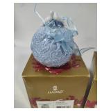 Lladro 2008, 2009 & 2010 Round Ball Christmas Ornaments w/Box