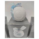 Lladro 2016, 2017 & 2018 Round Ball Christmas Ornaments w/Box