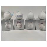 Lladro 2019, 2020 & 2021 Round Ball Christmas Ornaments w/Box