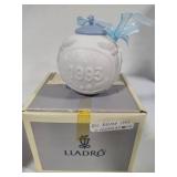Lladro 1991, 1992 & 1993 Round Ball Christmas Ornaments w/Box