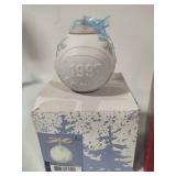 Lladro 1997, 1998 & 1999 Round Ball Christmas Ornaments w/Box