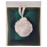 Wedgewood Puffed Santa Christmas Ornament
