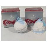 Lladro 2007 "Peace to the World" Bell and Ball Ornaments