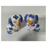 Blue & White Salt & Pepper Shakers