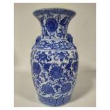 Blue & White Large Porcelain Vase