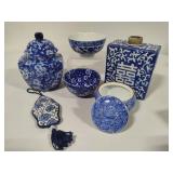 Asst Blue & White Decor Pieces