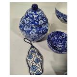Asst Blue & White Decor Pieces