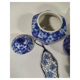 Asst Blue & White Decor Pieces