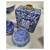 Asst Blue & White Decor Pieces