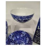 Asst Blue & White Decor Pieces