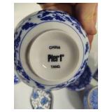 Asst Blue & White Decor Pieces