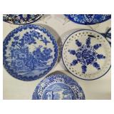 Blue & White Hanging Plate Collection