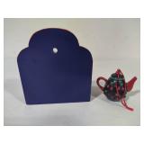 Scandinavian Design Decorator Plate, Card Holder & Mary Engebretsen Teapot Ornament