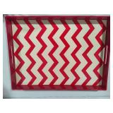 Geometric Handled Serving Tray & Fruit Bowl