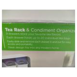 Mind Reader Tea Rack & Condiment Organizer *New in Box*