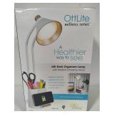 Ottlite LED Desk Organizer Lamp & Office Supply Compartment Organizer